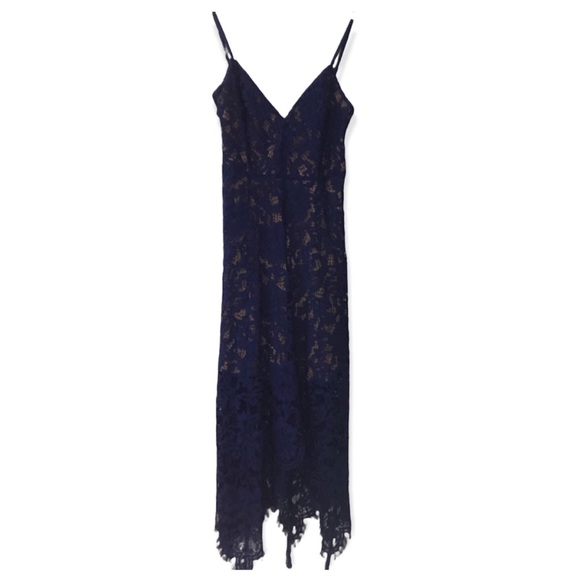 Lulus One Wish Royal Blue Lace Midi Dress XS - Picture 11 of 13